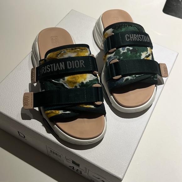 Christian Dior D-Wander color Camouflage Tie Cypress Green size: 38 - Picture 2 of 10